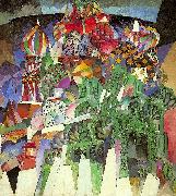 Lentulov, Aristarkh St. Basil's Cathedral oil on canvas